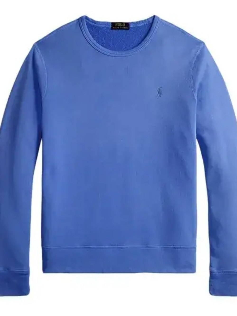 NEW~Mens Polo by Ralph Lauren Solid Royal Blue French Terry Sweatshirt MSRP $139